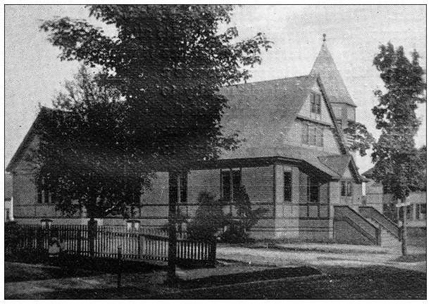 istock Antique image of Hampden County, Massachusetts: Springfield, Eastern Avenue Congregational Church 1798690004