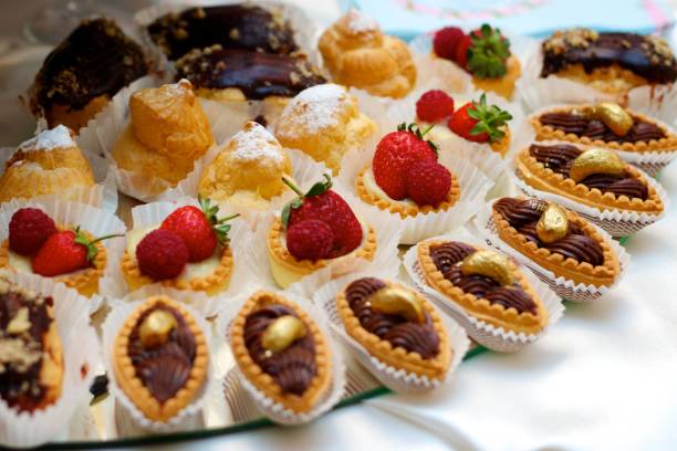 istock confectionery, cakes, pastries with cream and marzipan 1798696111