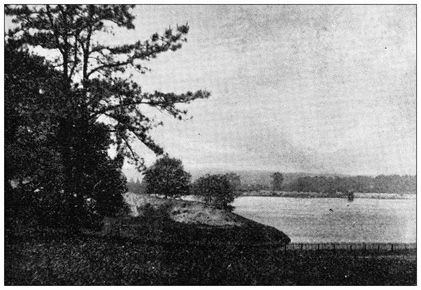 istock Antique image of Hampden County, Massachusetts: Springfield, Vanhorn Reservoir 1798699975