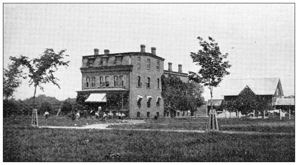 istock Antique image of Hampden County, Massachusetts: Springfield, Truant School 1798700519