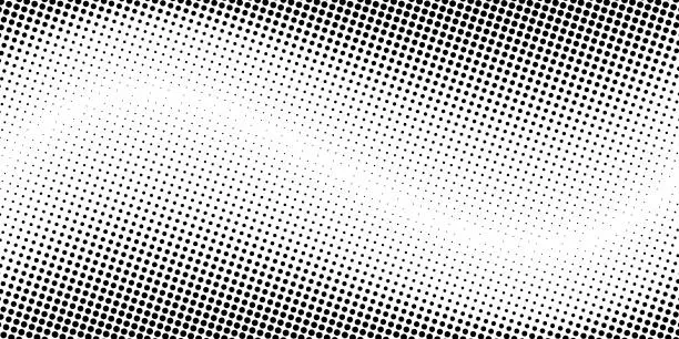 Vector illustration of Halftone black waves on a white background. Vector illustration