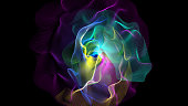 Abstract color flower background