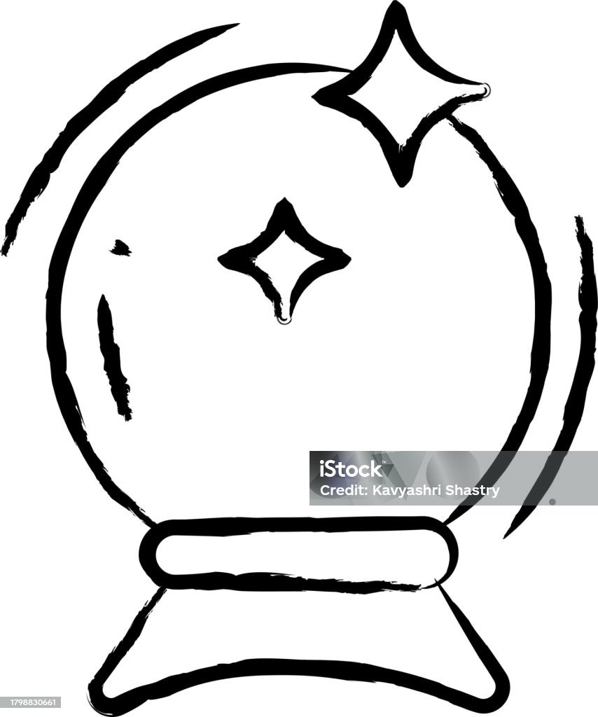 Magic Ball Vector Magic Ball Hand Drawn Vector Illustrations Stock Illustration ...