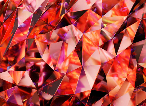 istock Luxury Abstract Realistic Red Crystal Texture Reflection Close Up Background 3D rendering 1798830672