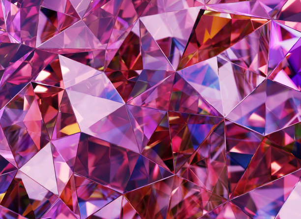 istock Luxury Abstract Realistic Purple Crystal Texture Reflection Close Up Background 3D rendering 1798831232