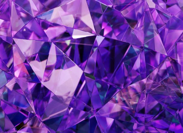 istock Luxury Abstract Realistic Purple Crystal Texture Reflection Close Up Background 3D rendering 1798831241