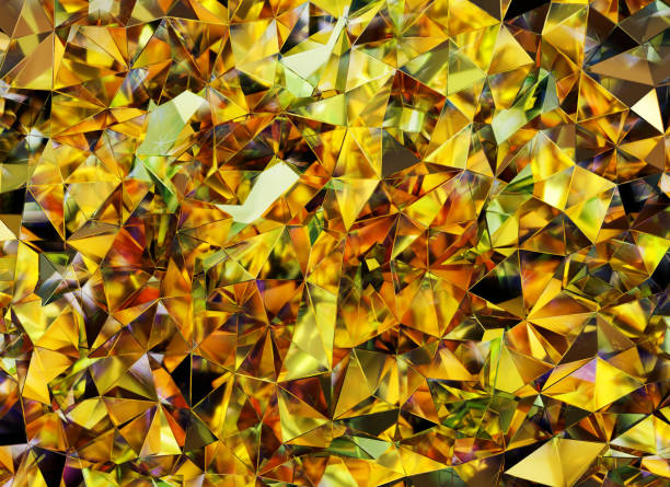 istock Luxury Abstract Realistic Gold Crystal Texture Reflection Close Up Background 3D rendering 1798831545