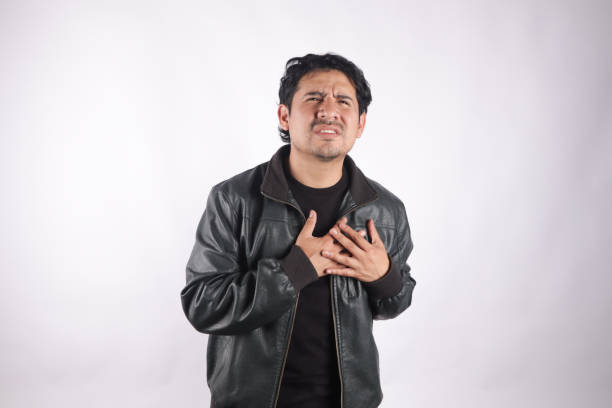 istock Person with chest pain. 1798833921