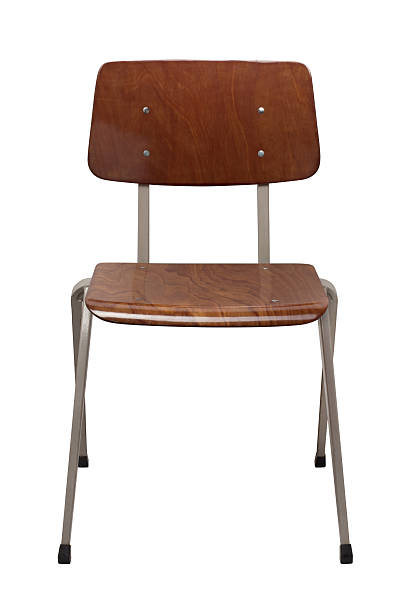 istock Office Brown chair isolated on white 179883621