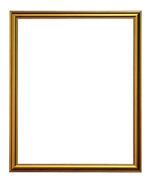 istock Golden Picture Frame Isolated On White 179891957