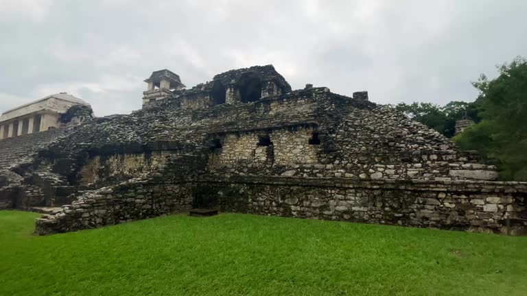 chiapas mexico palenque maya ruins in the jungle