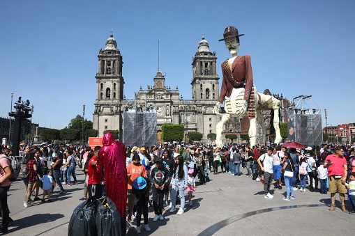 Mexico city - 04 November 2023: Day of the Dead celebration