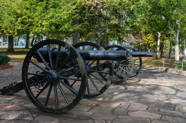 istock Two 20-Pounder Parrott Cannon at Lookout Mountain 1798957534