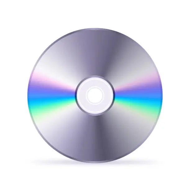 Vector illustration of CD-ROM Disc Design Element