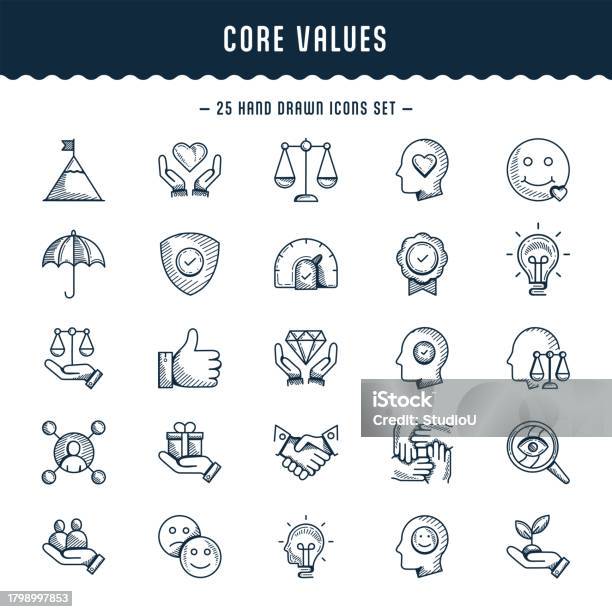 Core Values Drawing Example Core Values Stock Illustration - Download Image Now - Icon Symbol ...