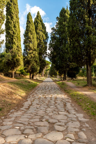 istock Via Appia Antica, an ancient stone road in Rome 1799003120
