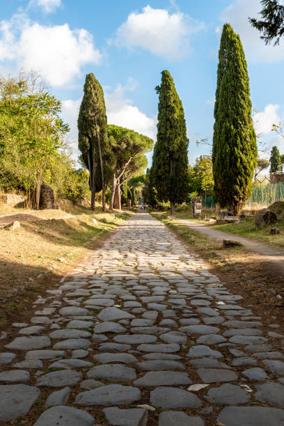 istock Via Appia Antica, an ancient stone road in Rome 1799003137
