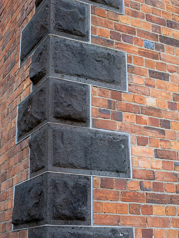 Bricks on wall