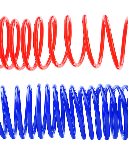 istock Red and blue air hose. 179919605