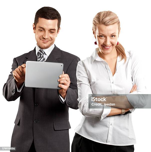 Business Woman And Man Stock Photo - Download Image Now - Women, Adult, Adults Only