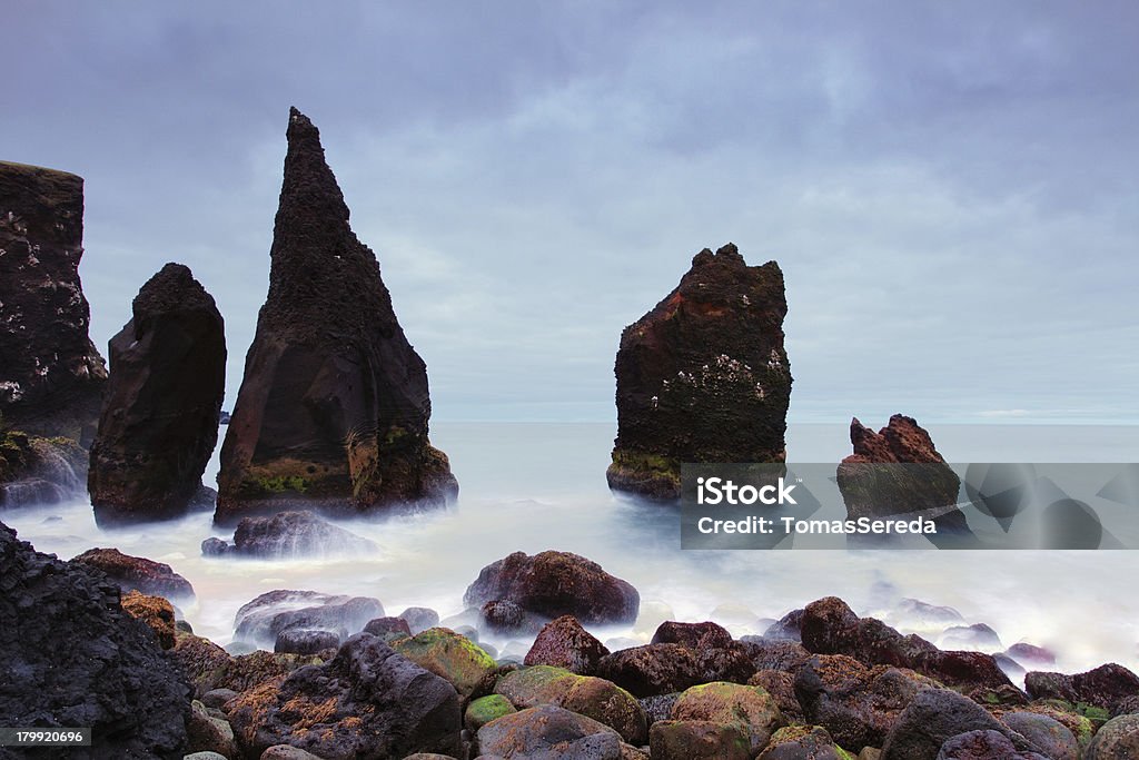 Felsenküste nahe lemaitre, Island - Lizenzfrei Atlantik Stock-Foto