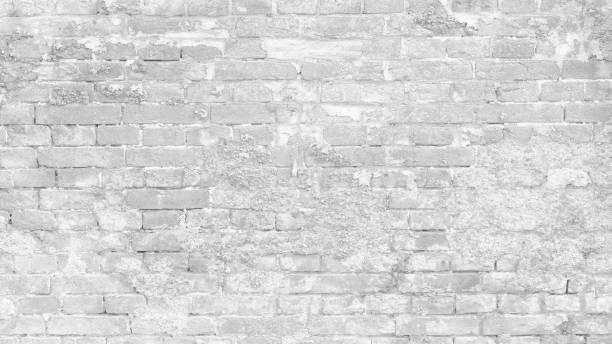 istock Abstract white brick wall texture for pattern background. wide panorama picture. with copy space design for web banner. White background. 1799264078