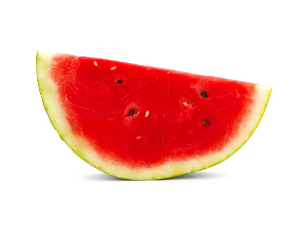istock Slice of watermelon fruit isolated on white background 1799302752