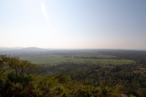 This image beautifully captures the Three Kings Chapel, perched atop Cansaulim Hill in Goa. This quaint and serene chapel is known for its panoramic views of the surrounding landscape and the Arabian Sea. Its simple yet elegant architectural style is a testament to Goa's rich religious and cultural history. The chapel, often bathed in the warm glow of the Goan sun, stands as a peaceful retreat and a popular destination for both locals and tourists. The photograph aims to convey the tranquil and spiritual atmosphere of the chapel, set against the stunning backdrop of Goa's natural beauty, making it a unique and must-visit spot in the region.