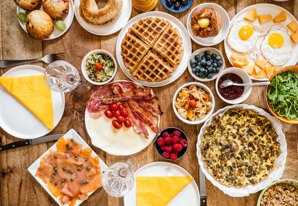 istock Brunch table set up at home 1799316038