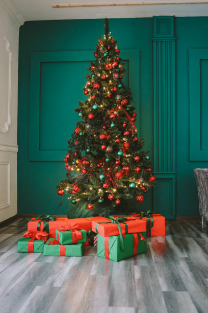 istock Living room interior, Christmas atmosphere 1799363395