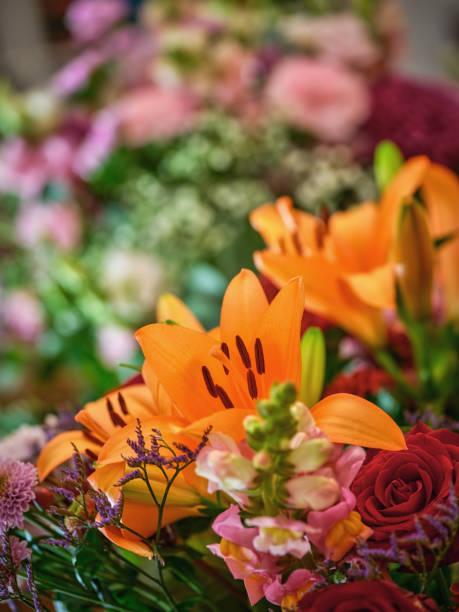istock Colourful bouquet of  flowers 1799383633