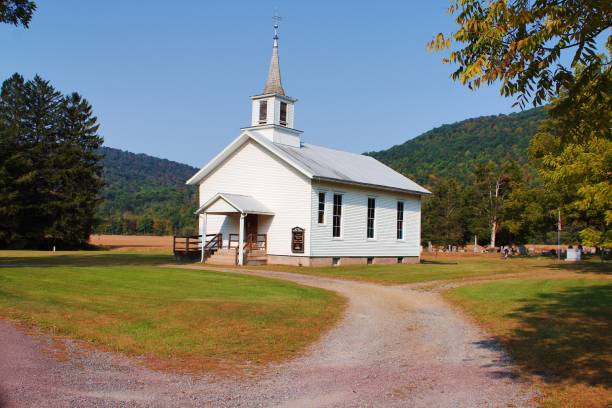 istock White church in the country 1799447700
