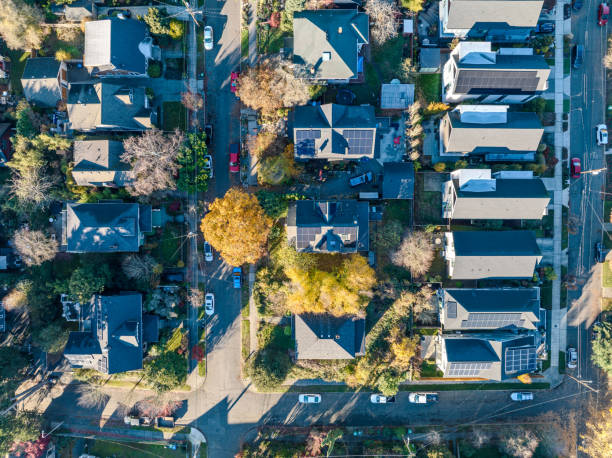 istock Solar Panels On City Houses 1799460791