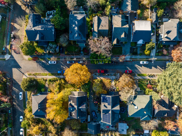 istock Solar Panels On City Houses 1799460812