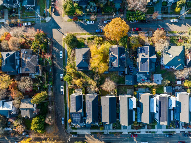 istock Solar Panels On City Houses 1799460824