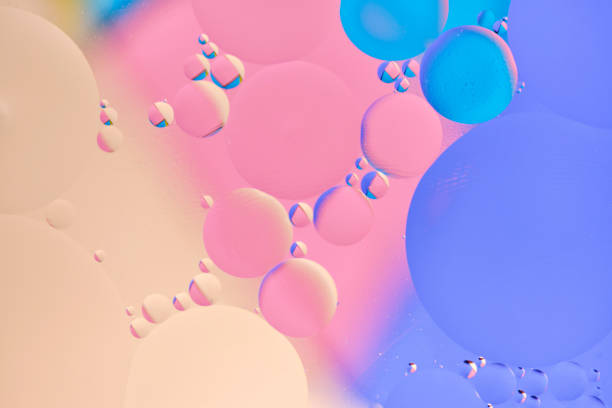 istock Bright abstract, multicolored background with oil circles. 1799495440
