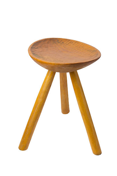 istock round top maka wood stool isolated 179950675