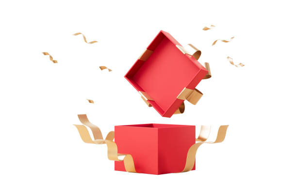 Cartoon gift box, festival elements, 3d rendering. Cartoon gift box, festival elements, 3d rendering. Digital drawing. gift box stock pictures, royalty-free photos & images