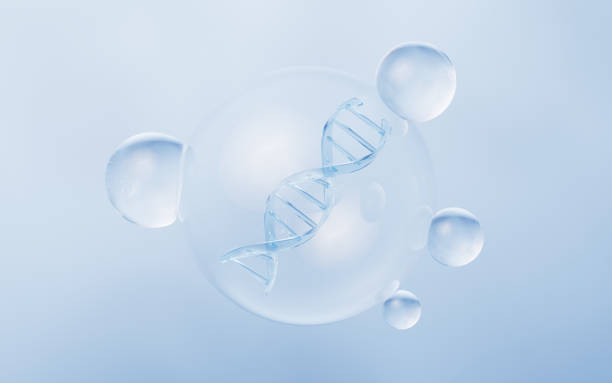 istock DNA with biology and chemical concept, 3d rendering. 1799539269
