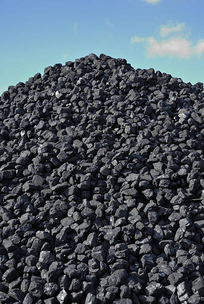 coal pile stock photo