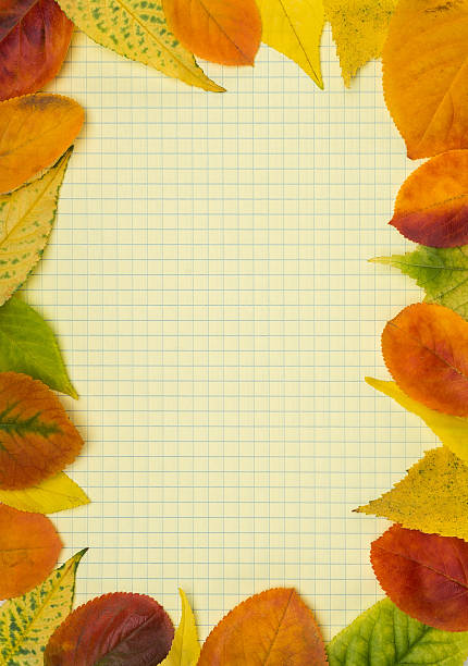 istock School notebook and frame of autumn leaves 179958035