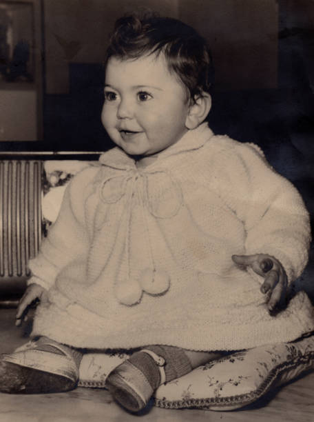 istock Vintage baby portrait 179959401