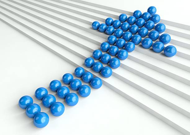 istock 3d concept level of success and idea 179960370