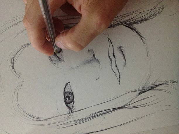 istock Drawing of A Woman Face 179960488
