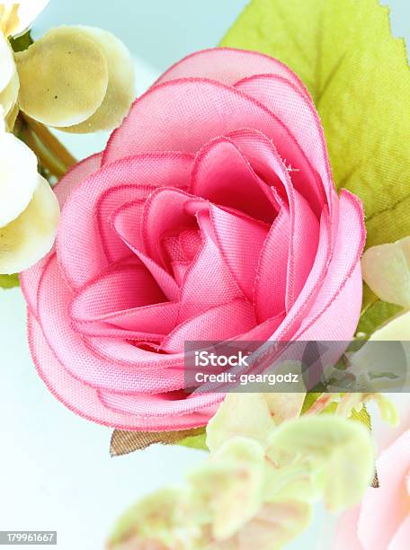 Tkaniny Różowy Kwiat Rose - zdjęcia stockowe i więcej obrazów Dekoracja - Dekoracja, Fotografika, Główka kwiatu