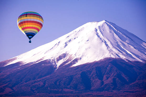 istock Balloon on mount fuji from japan 179962043