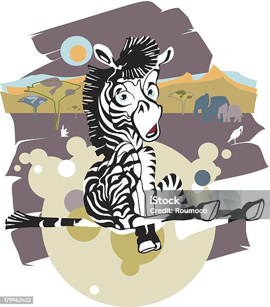 Vetores de Zebra Bebê De Repente Quedas Na Savana Do Fundo e mais imagens de Animais de Safári - Animais de Safári, Animal, Animal selvagem
