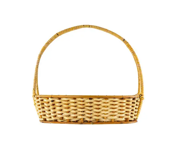 Photo of Empty wicker basket