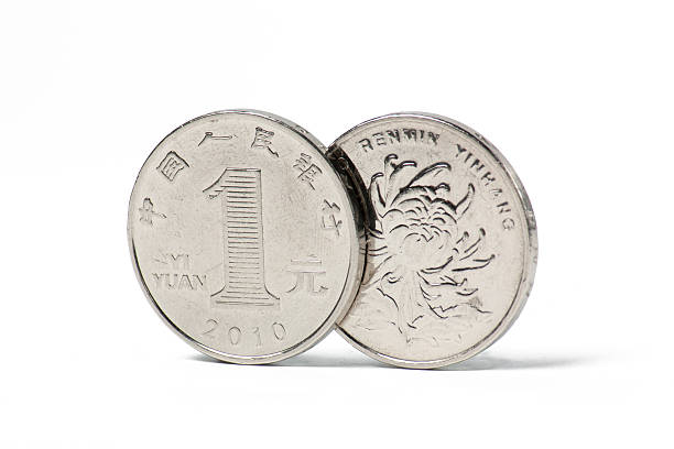 istock Chinese one yuan coin isolated with white 179963905