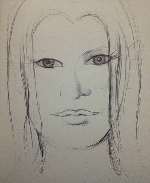 istock Drawing of A Woman Face 179964007